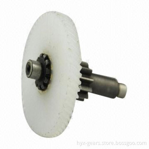 POM Worm Gear and Metal Gear Shaft, High-machining Precision, Customized Designs Accepted